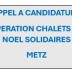 Appel à candidature Opération Chalets de Noel Solidaires Metz